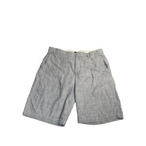 J. CREW Mens Shorts 34 Blue Chambray Chino